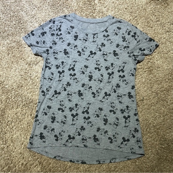 Mickey Minnie Mouse grey tshirt size Medium cc - Picture 1 of 3